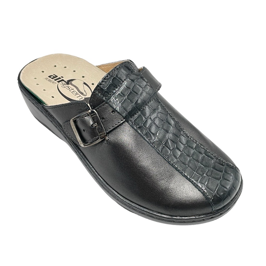 Robert  Shoes Grey leather heel 3 cm