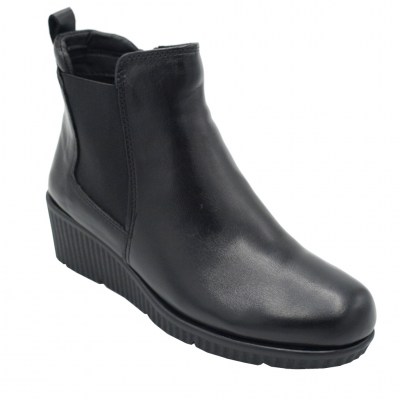 SUSIMODA standard numbers Shoes black leather heel 3 cm