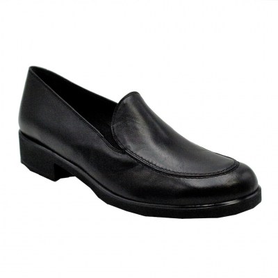 MELLUSO  Shoes black leather heel 3 cm