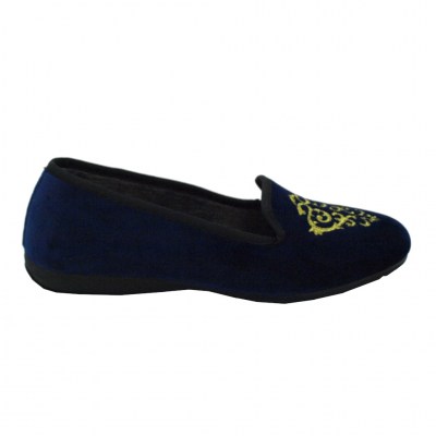 SUSIMODA  Shoes Blue velluto heel 1 cm
