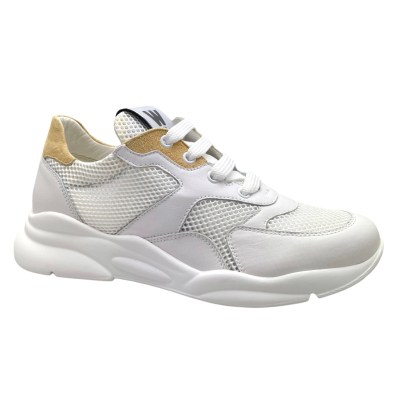 MELLUSO WALK R20319 CLARA sneaker scarpa per donna sportiva bianco traforata soletta estraibile