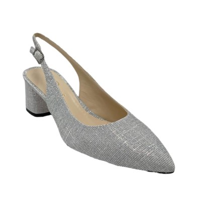 Angela Calzature Elegance  Shoes Grey tessuto glamour heel 5 cm
