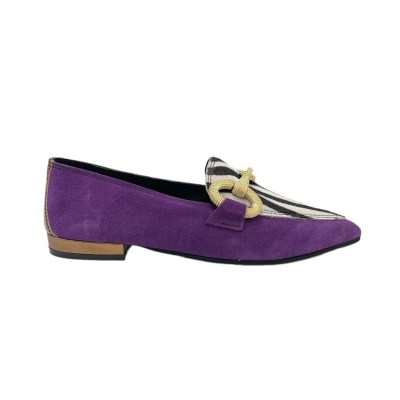 Angela Calzature  Shoes Violet chamois heel 1 cm