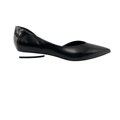 ATELIER VANIA  Shoes black leather heel 2 cm