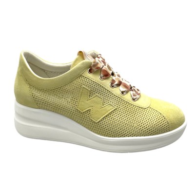 MELLUSO WALK R20245 SILVY 34  sneaker scarpa per donna sportiva  giallo soletta estraibile