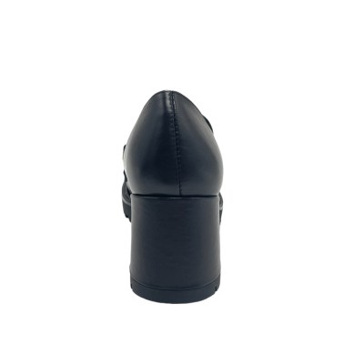 MELLUSO decollete in pelle colore nero tacco medio 4-7 cm   made in italy 33-34/43-44 donna numeri speciali    