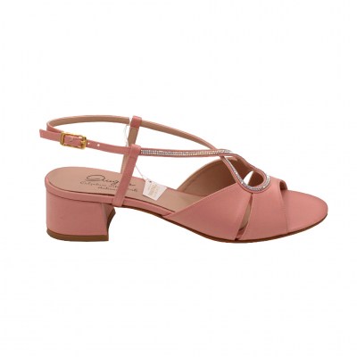 Angela Calzature Elegance standard numbers Shoes Pink satin heel 3 cm