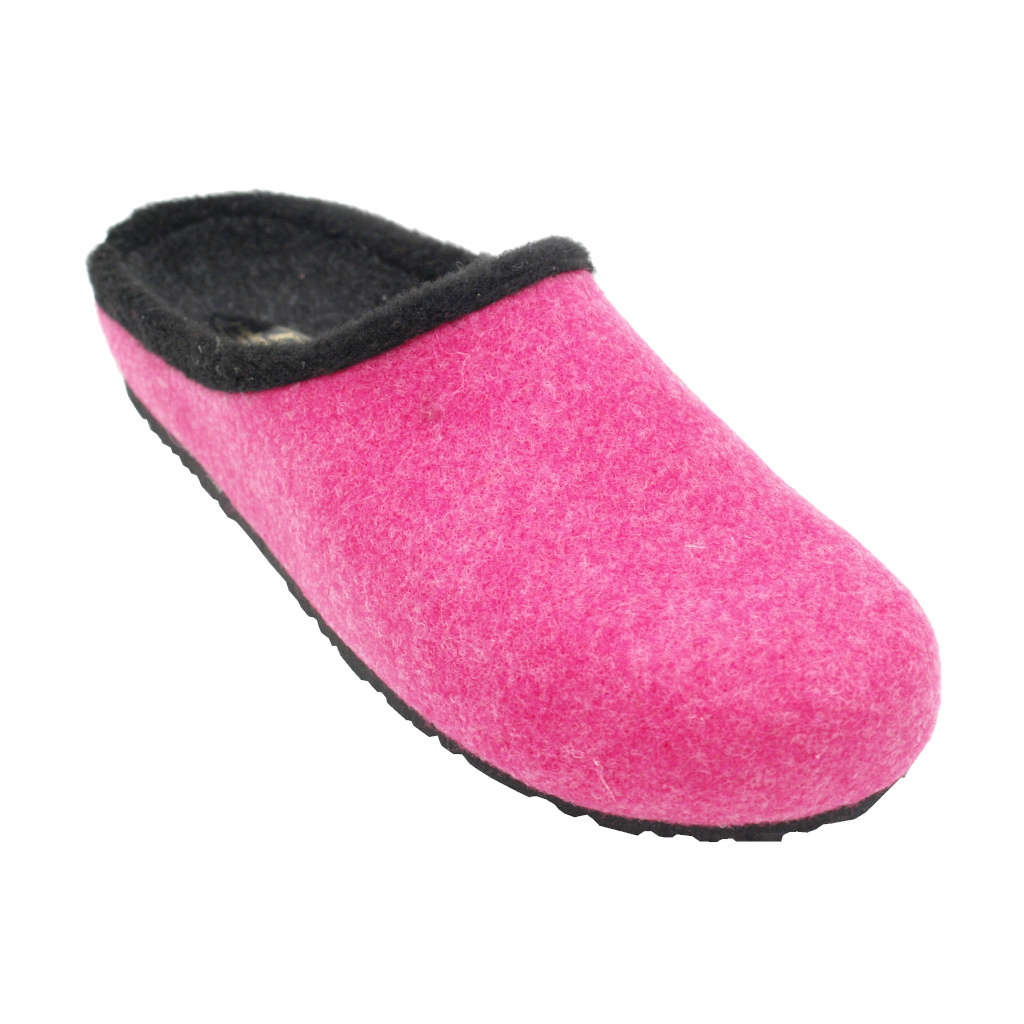 Close slipper: HELMUT TRUNTE special numbers Shoes fuchsia lana cotta heel  1 cm