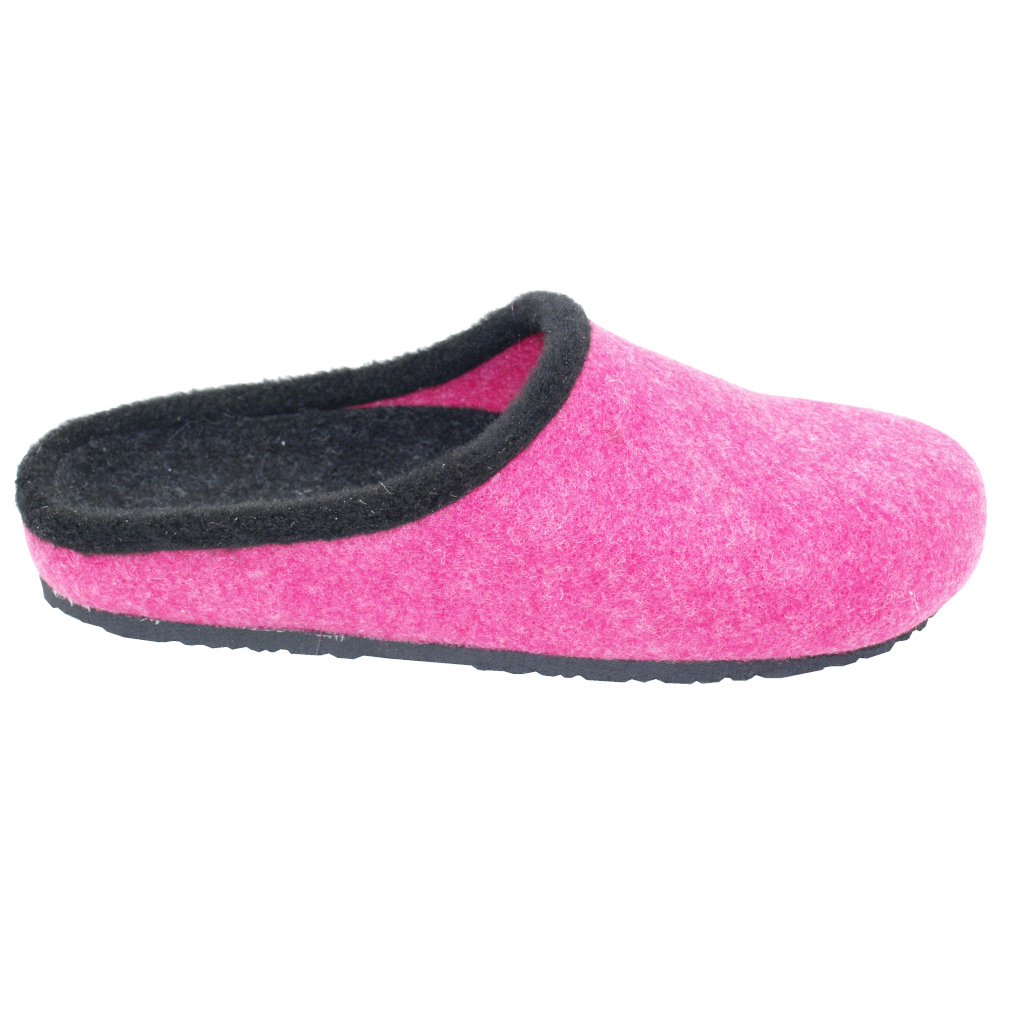 Close slipper: HELMUT TRUNTE special numbers Shoes fuchsia lana cotta heel  1 cm