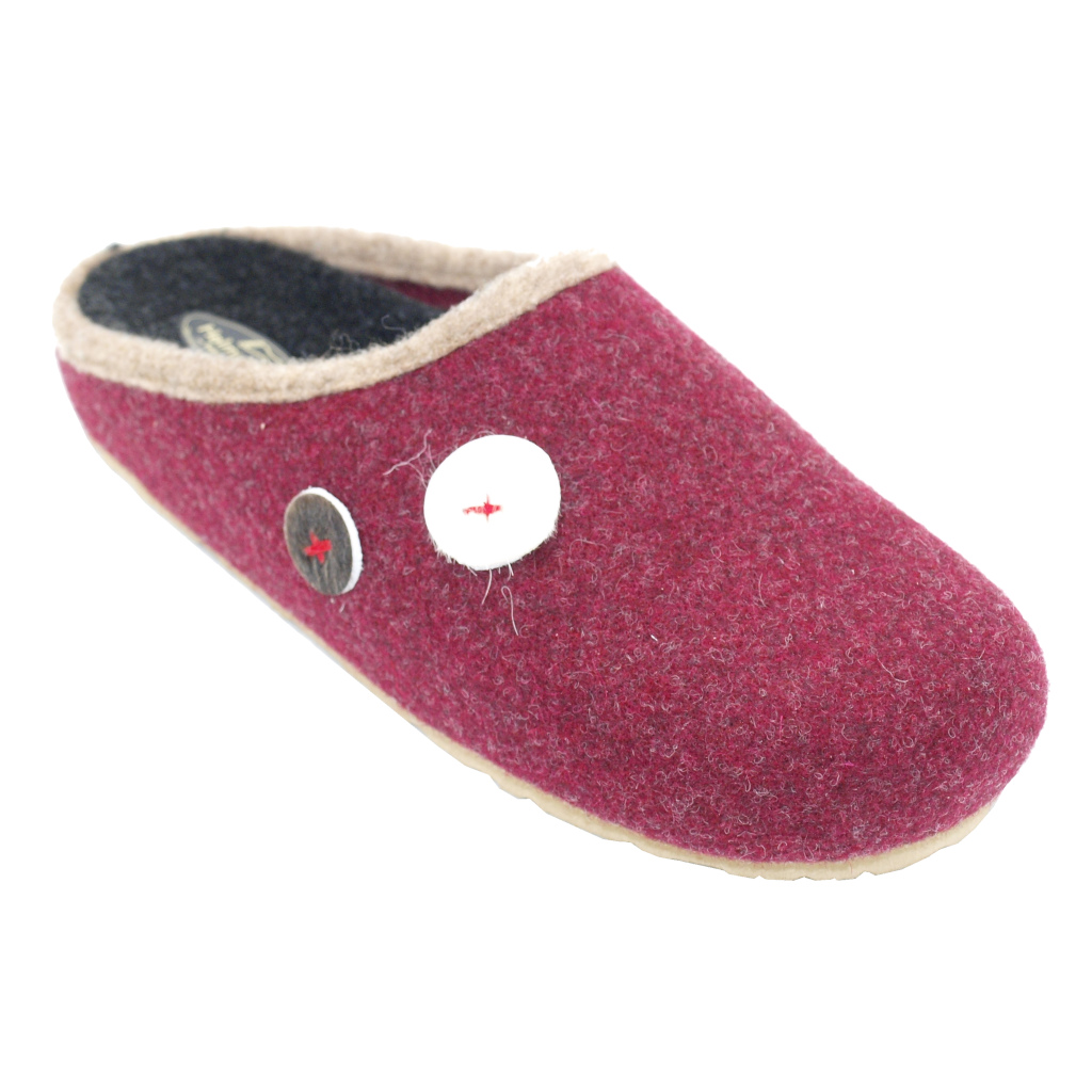 Close slipper: HELMUT TRUNTE special numbers Shoes bordeaux lana cotta heel  1 cm