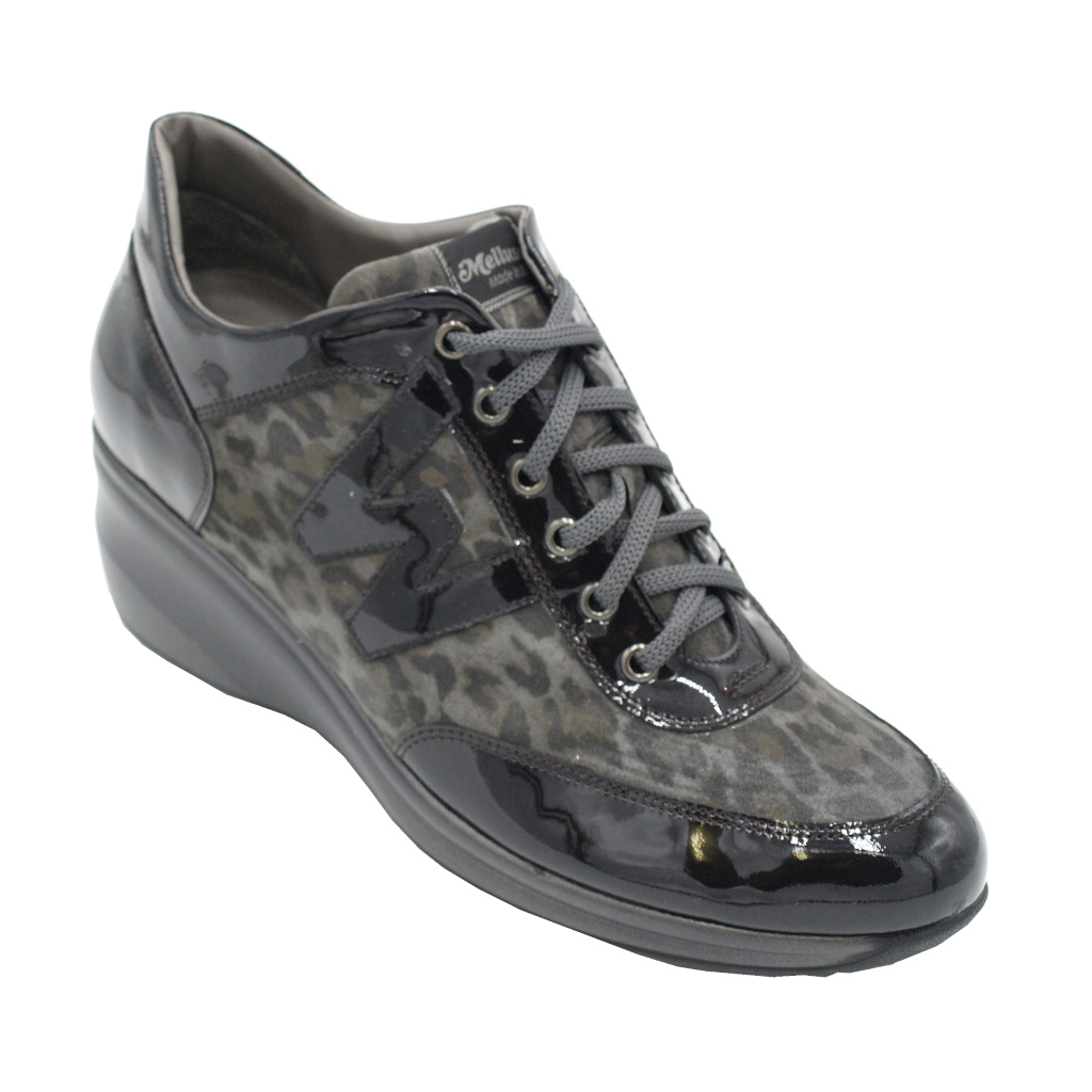 Sneakers: MELLUSO special numbers Shoes Grey vernice heel 5 cm