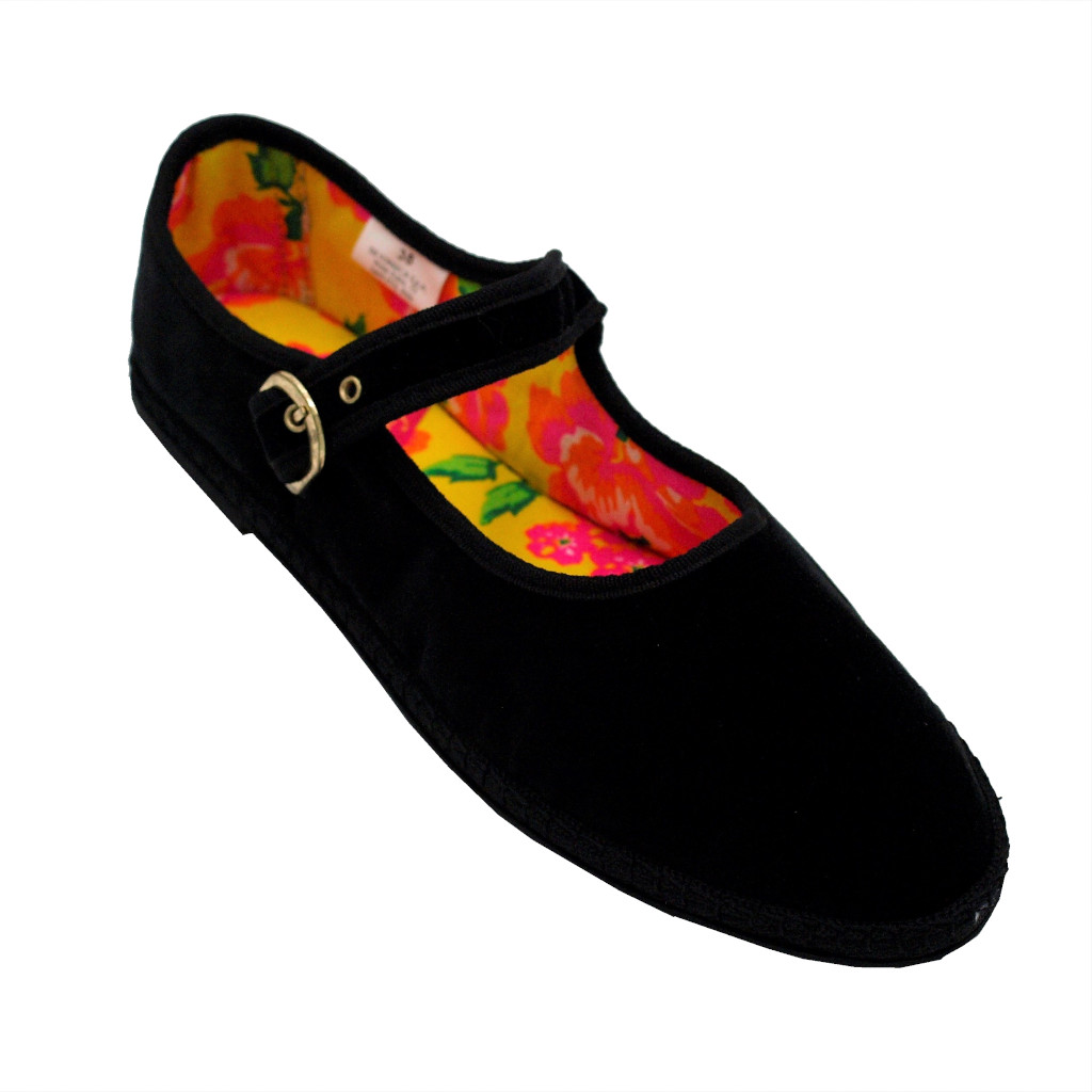 Pantofole: De FONSECA ballerine in velluto colore nero tacco piatto fino a  1 cm numeri standard