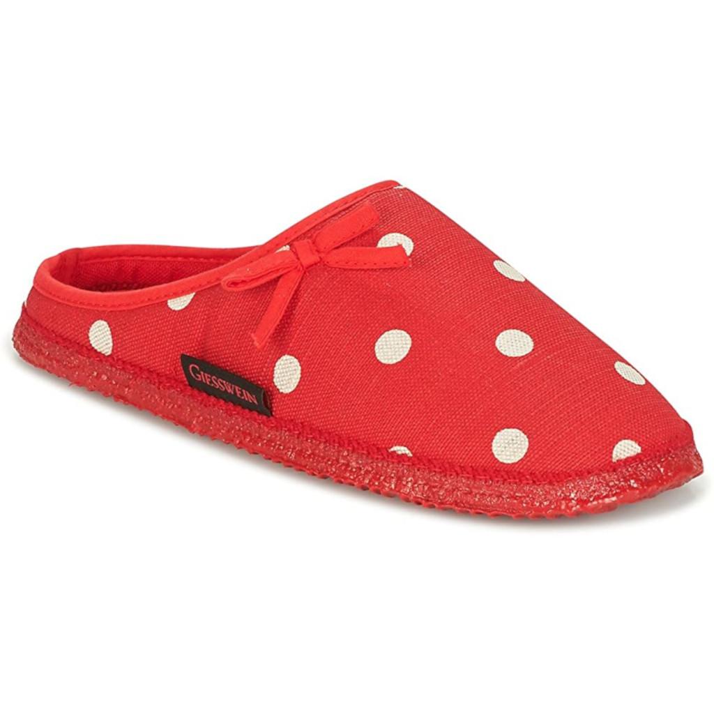 Ciabatte Chiuse: Giesswein PLEIN slipper cotton red polka dot 61/10/43099  311