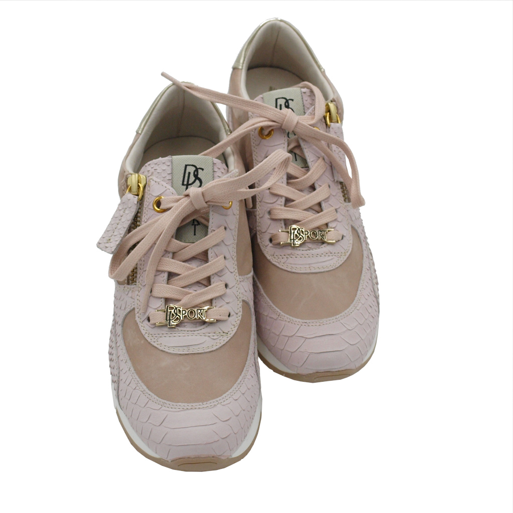 Sneakers: DL LUSSIL SPORT Shoes Pink leather heel 2 cm