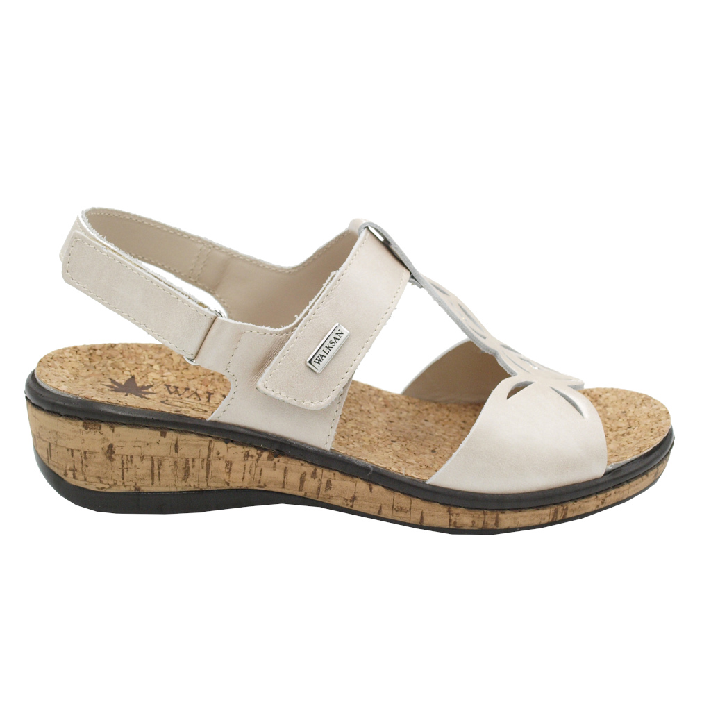 Sandals: SUSIMODA Shoes Beige leather heel 2 cm