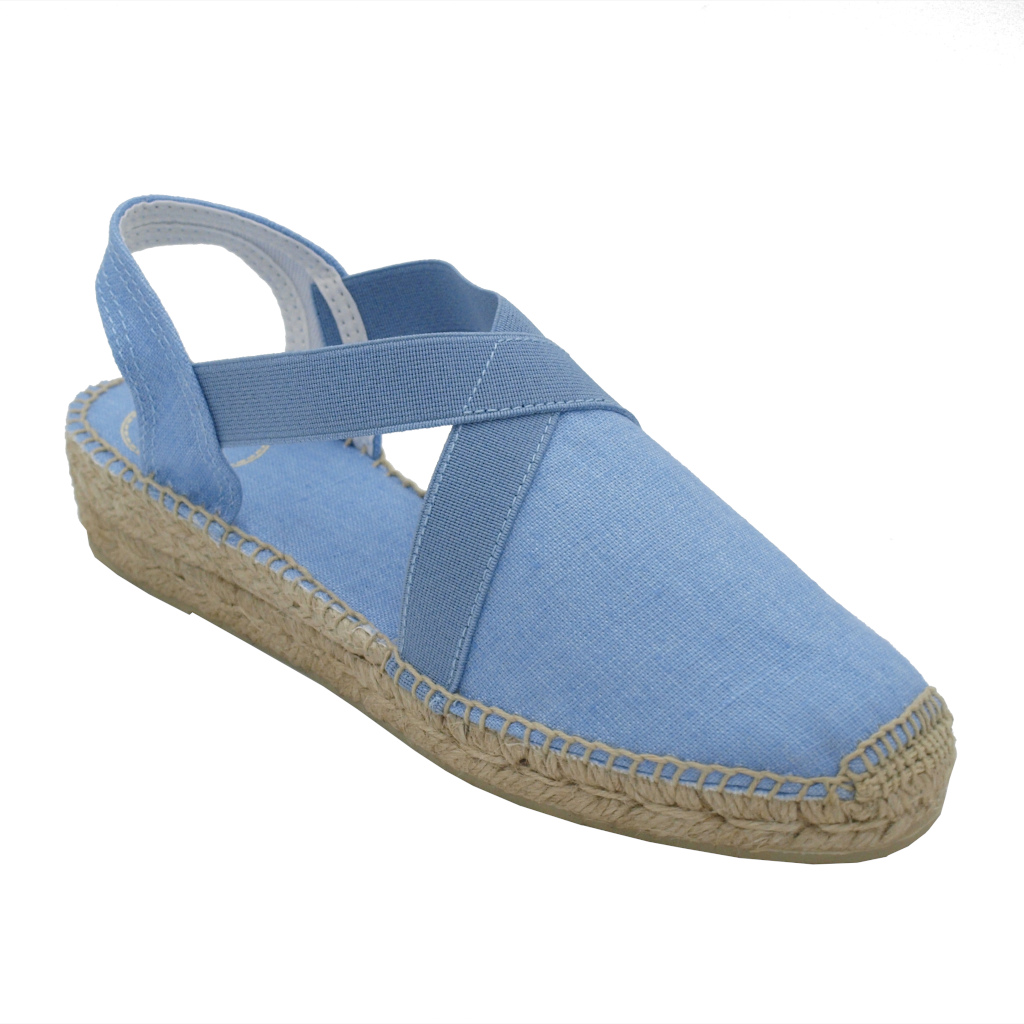Sandals: TONI PONS Shoes Light blue Fabric heel 2 cm