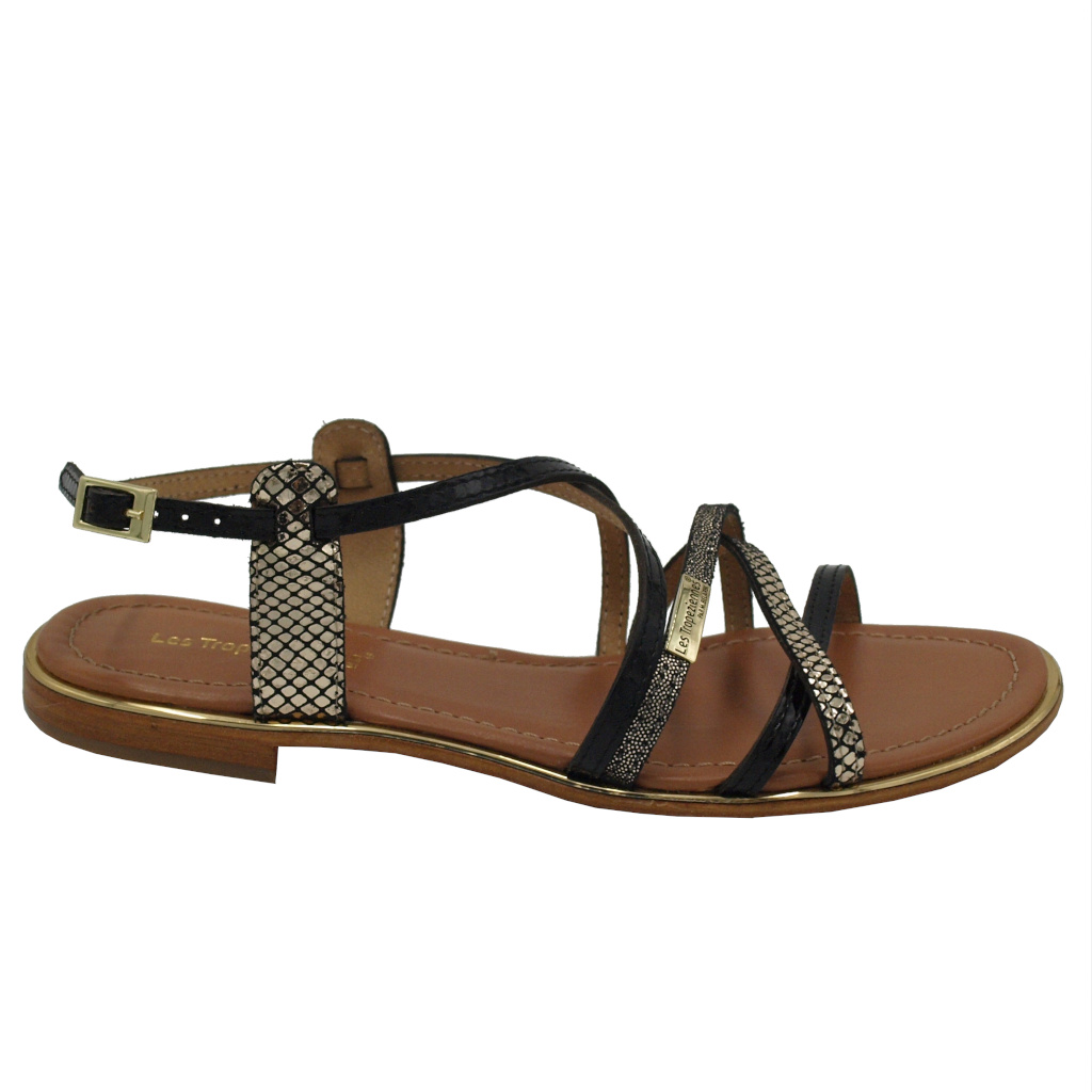 Sandals: Les Tropeziennes Shoes black cuoio naturale heel 1 cm
