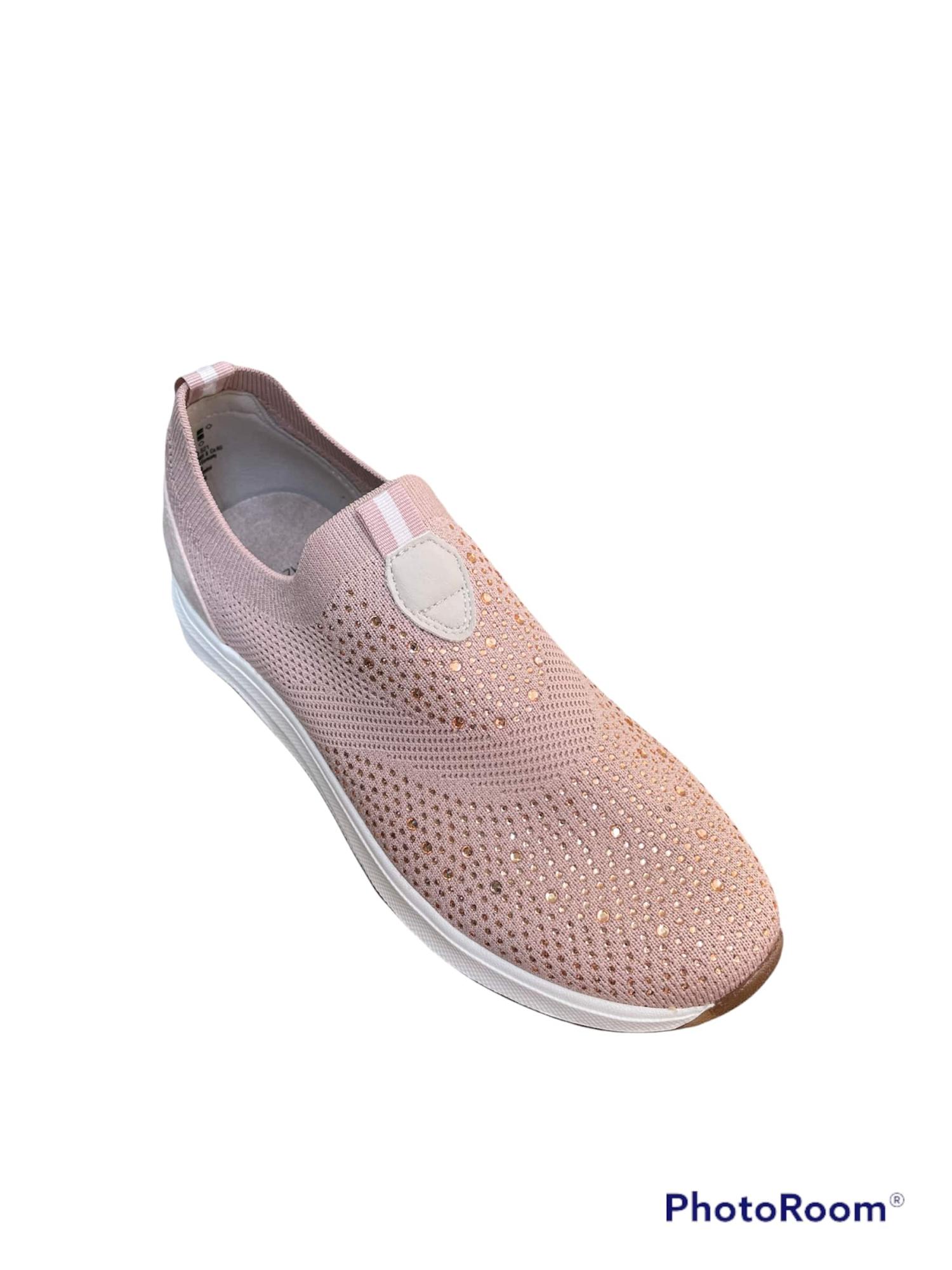 Accollato: JANA pantofole in elasticizzato ortopedico colore rosa tacco  basso 1-4 cm