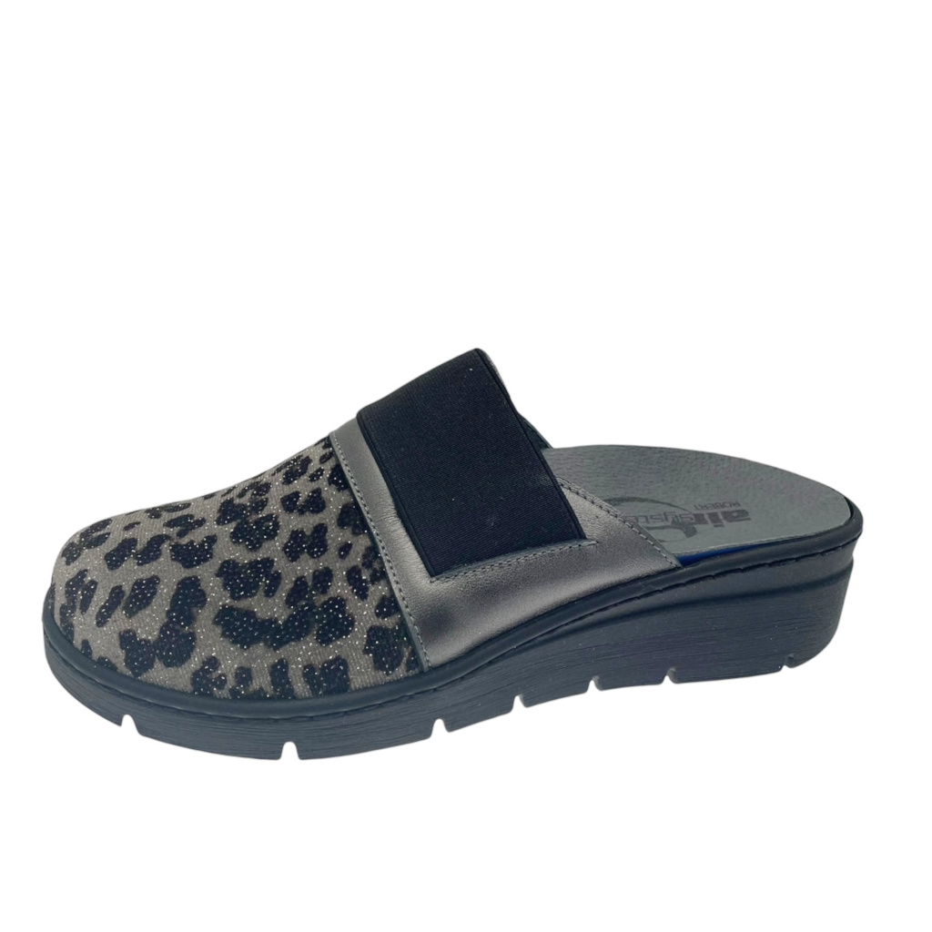 Close slipper: ROBERT C32302 removable footbed stretch animalier sabot  slipper