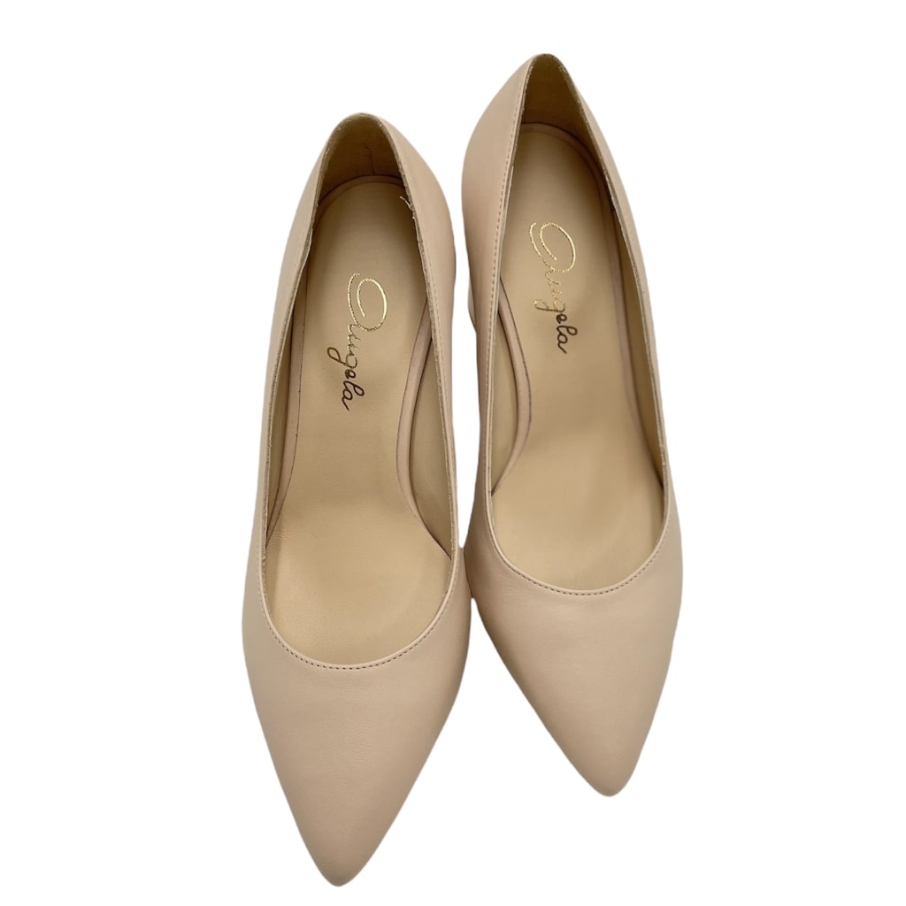 Decollete: Angela Calzature special numbers Shoes Beige cuoio naturale heel  7 cm