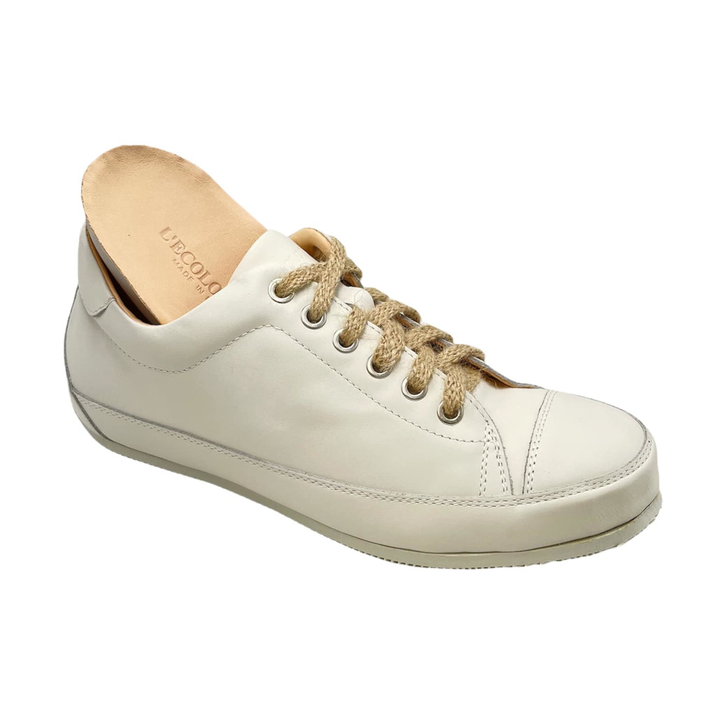 Sneakers: L'ECOLOGICA Shoes Beige leather heel 0 cm