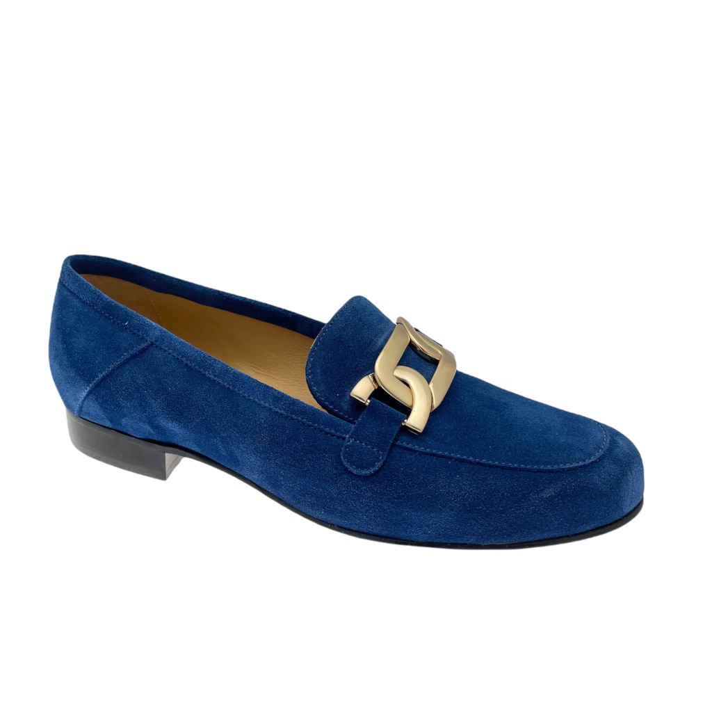ETIENNE 100 scarpa donna mocassino con maxi morsetto BLUETTE made in Italy