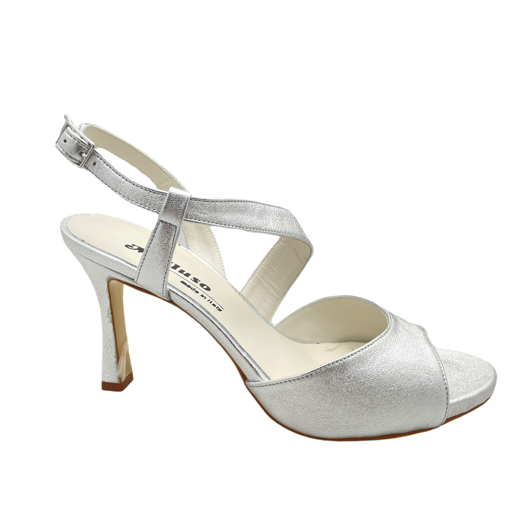 MELLUSO linea Elegance E1805 sandalo per donna con cinturino argento  cerimonia 34