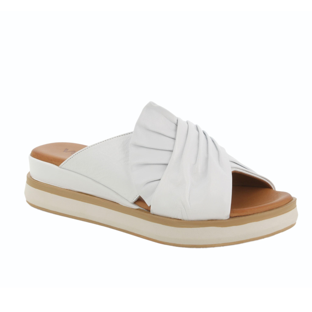 Open slippers: MELLUSO WALK K55118B sabot undressed open slipper sandal for  woman white low 41