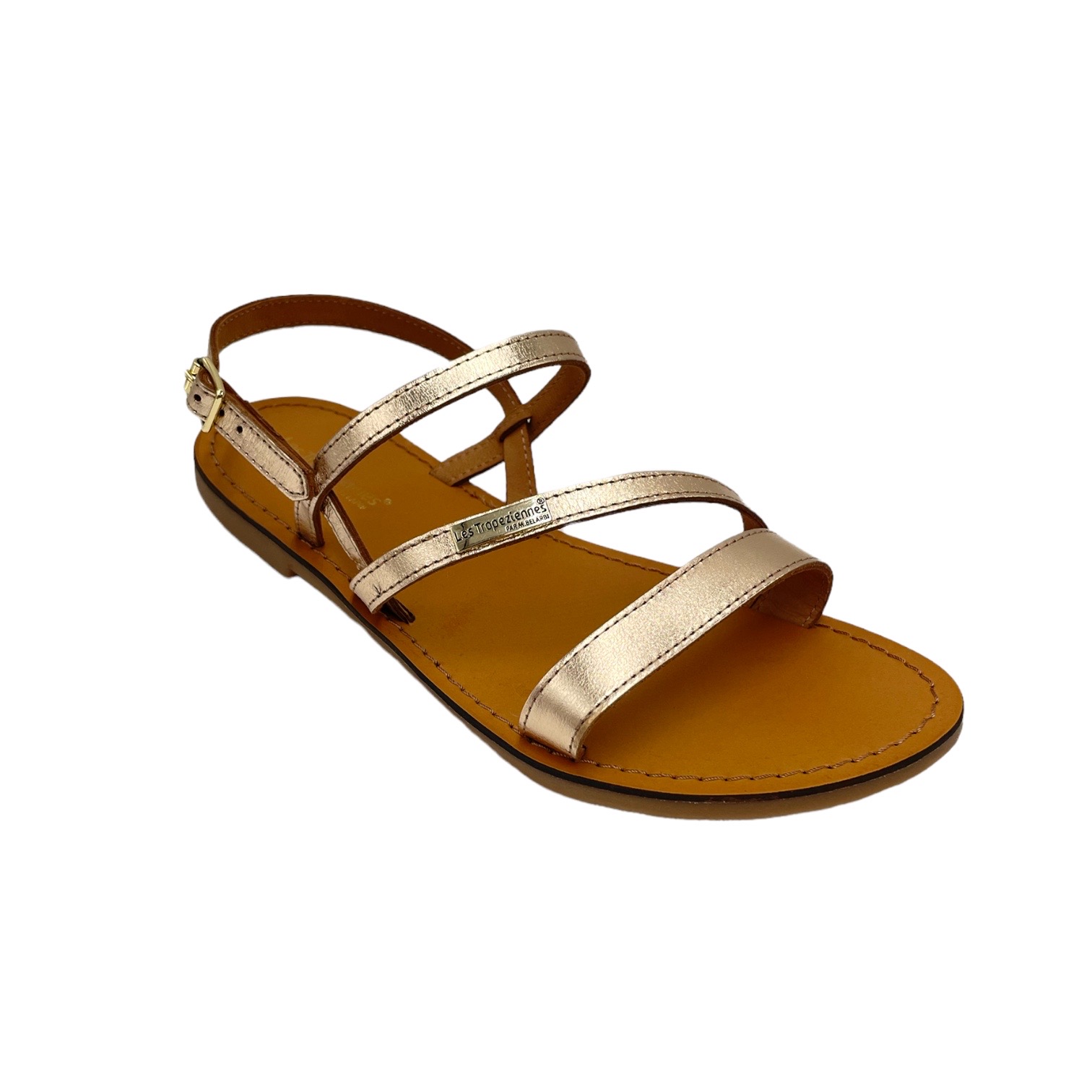 Sandals: Les Tropeziennes Shoes Gold leather heel 1 cm