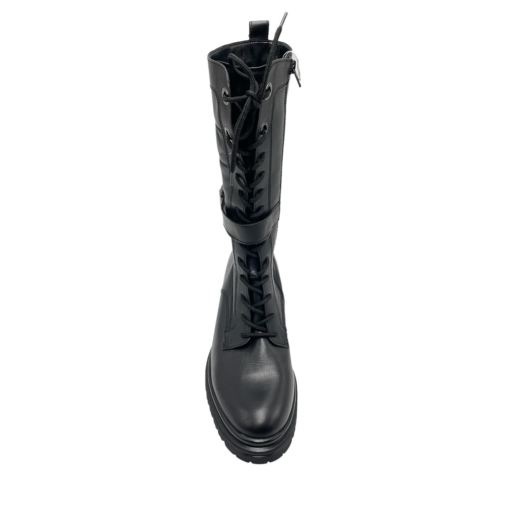 Boots: GABOR special numbers Shoes black leather heel 4 cm