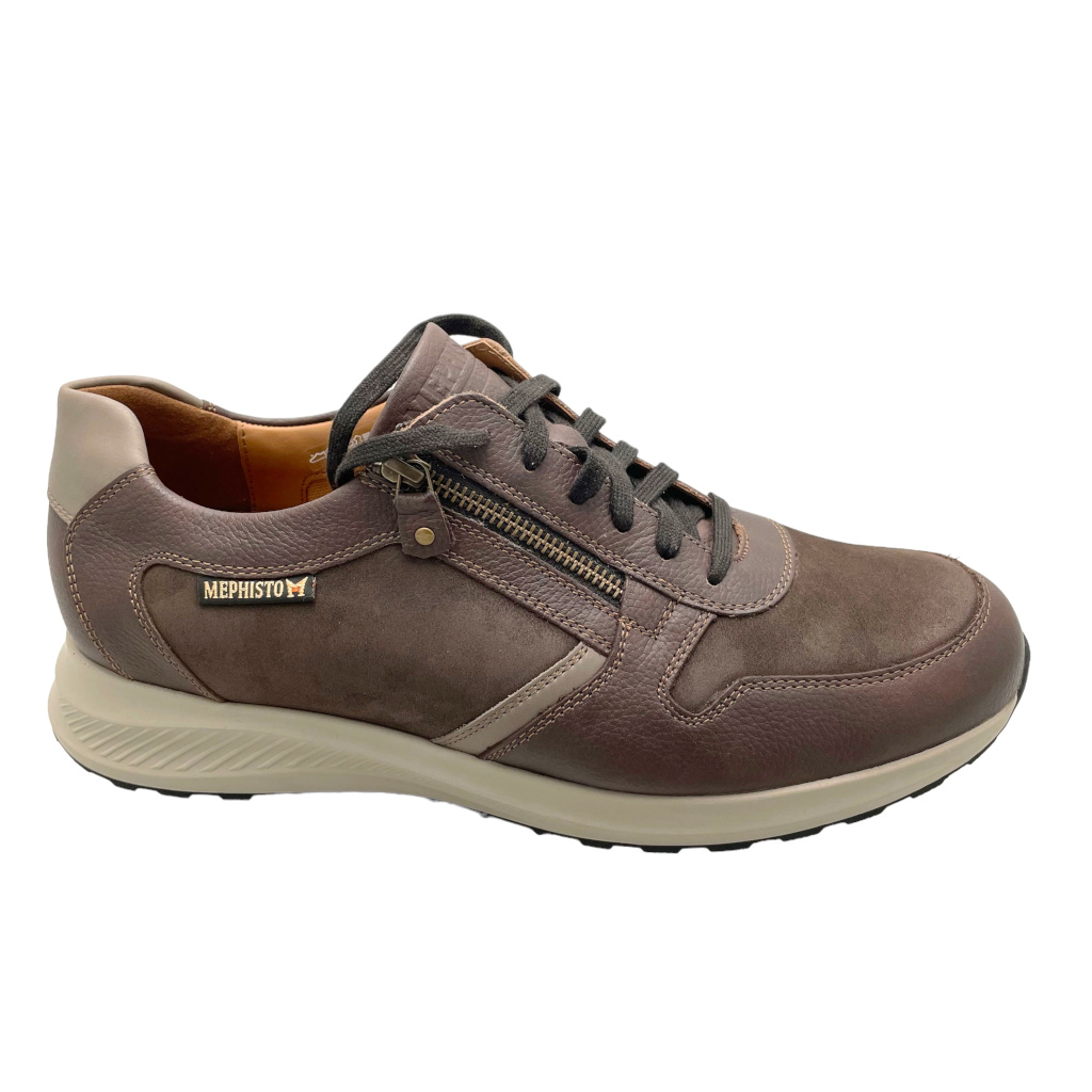 Sneaker: Mephisto DINO sneaker shoe for men with laces and removable sports  zip
