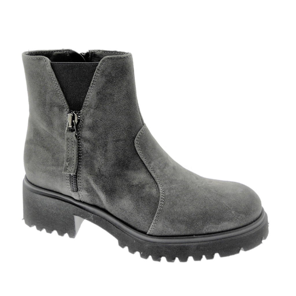Booties: SOFFICE SOGNO 9823 ankle boot gray boot
