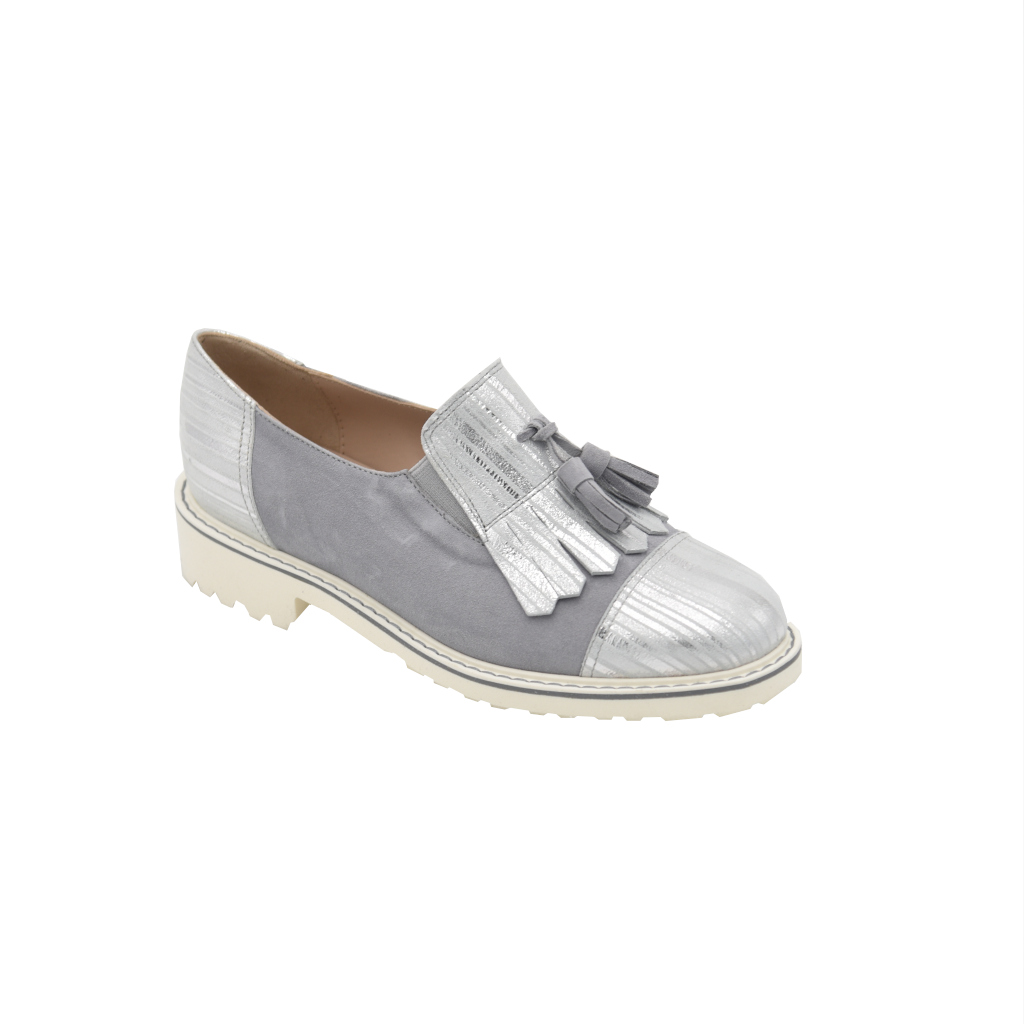High-top: Calzaturificio Le Tulip special numbers Shoes Grey leather heel 2  cm