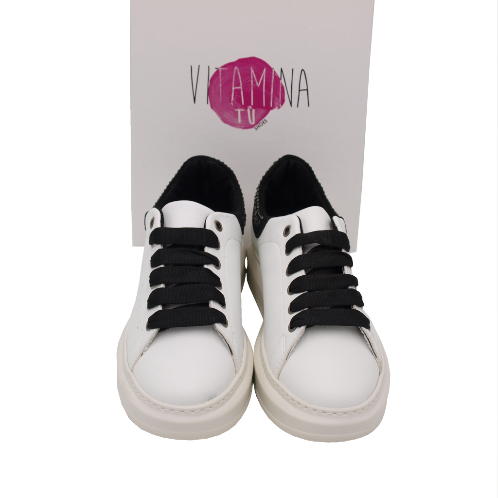Sneakers: VITAMINA TU standard numbers Shoes White leather heel 2 cm