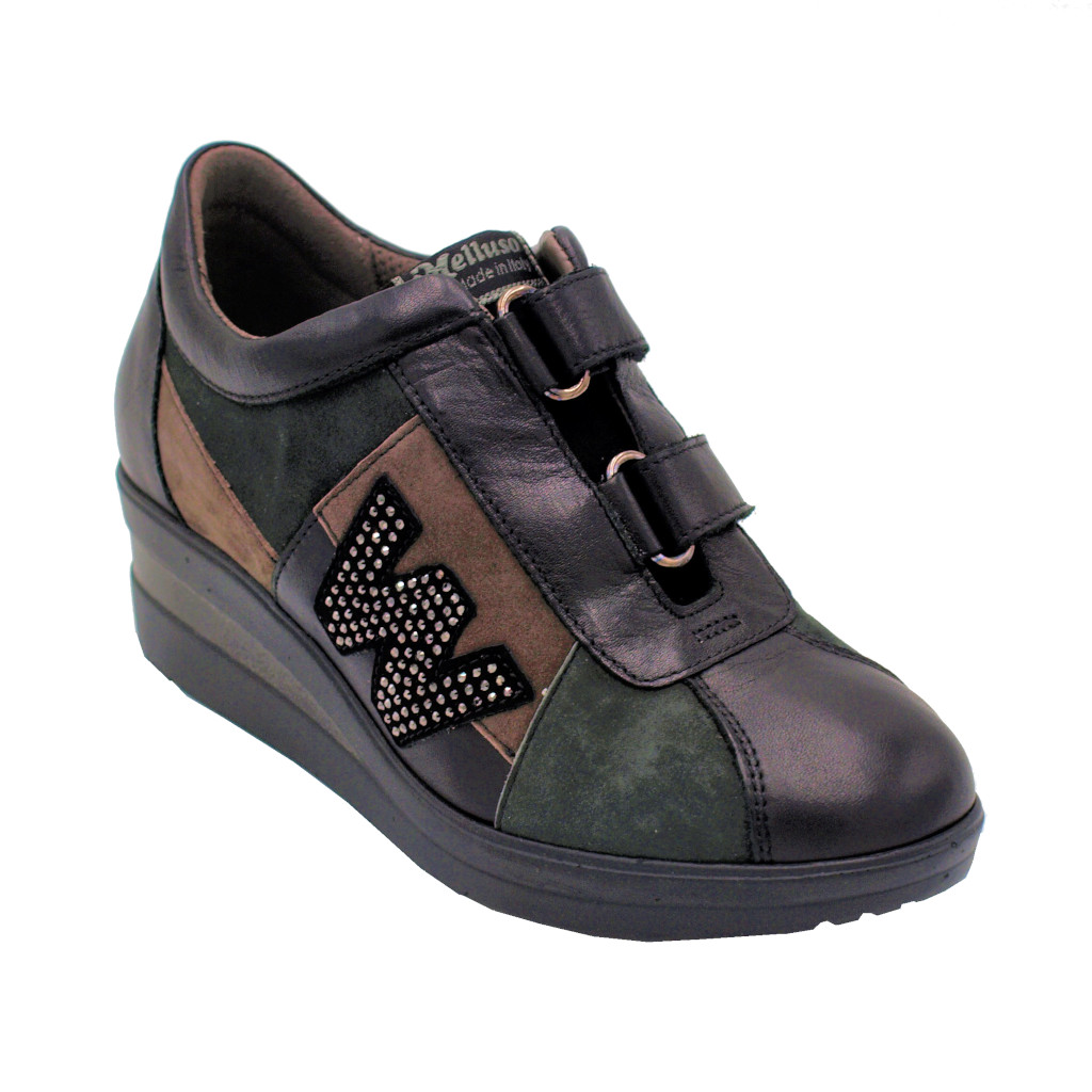 Sneakers: MELLUSO sneakers in pelle colore bronzo tacco basso 1-4 cm nr.33  numeri speciali