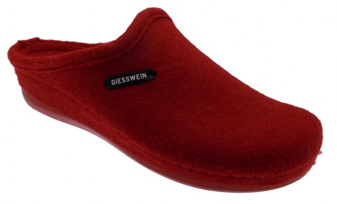 Giesswein JENA 68/10/49304 362  ciabatta  panno rosso zeppa