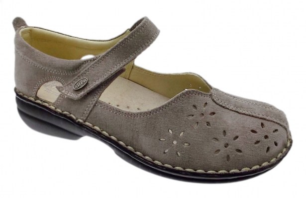 CALZATURIFICIO LOREN M2313  scarpa donna taupe tortora ortopedica