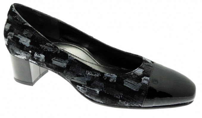 SOFFICE SOGNO 8332 scarpa donna decoltè  nero grigio multicolore