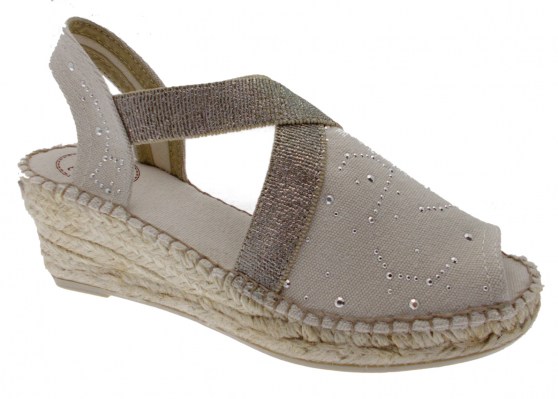 Toni Pons BREDA -TR sandalo donna corda beige  espadrillas campesina