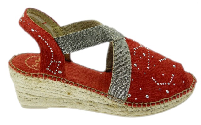 Toni Pons BREDA -TR sandalo donna corda rosso  espadrillas