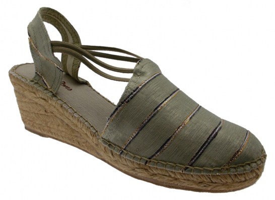 Toni Pons sandalo  donna corda beige corda  righe TARREGA espadrillas