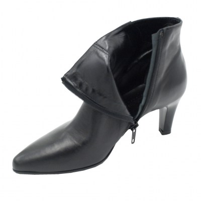 Soffice Sogno standard numbers Shoes black leather heel 6 cm