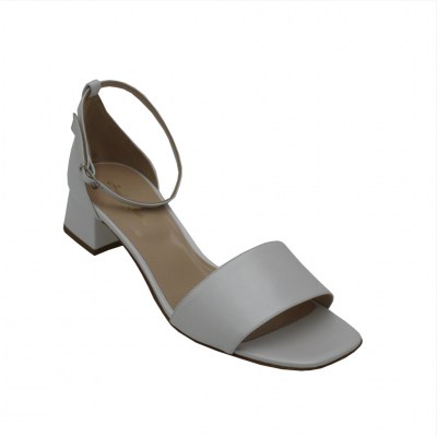 Angela calzature Sposa  Shoes White leather heel 3 cm