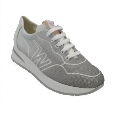 MELLUSO  Shoes Grey Fabric heel 2 cm