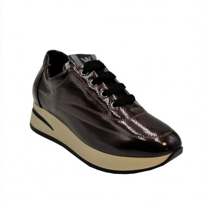 MELLUSO  Shoes marrone vernice heel 2 cm