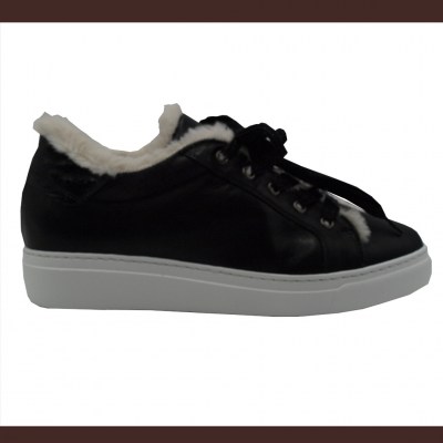 Soffice Sogno  Shoes black leather heel 2 cm