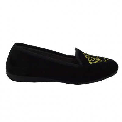 SUSIMODA  Shoes black velluto heel 1 cm
