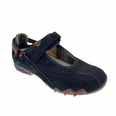 Mephisto Allrounder NIRO scarpa donna sportiva blu notte  plantare anatomico estraibile