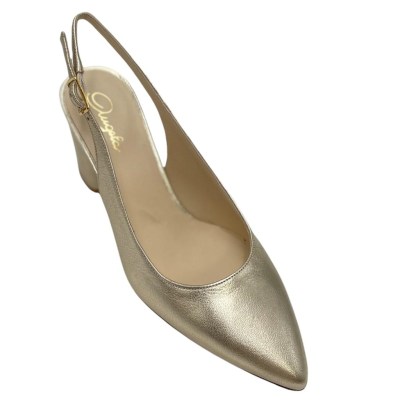 Angela Calzature special numbers Shoes Gold cuoio naturale heel 7 cm