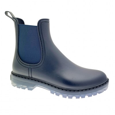 TONI PONS CONEY  stivaletto ancke boot blu gomma anckle boot